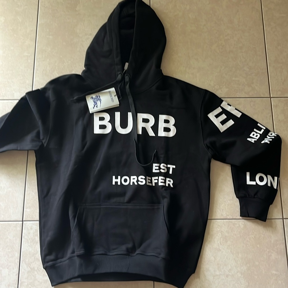 Burberry hoodie size L.